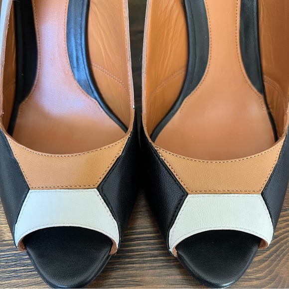 NEW!! FENDI Colorblock Slingback Heels EU 37.5 US7.5 - Picture 4 of 15